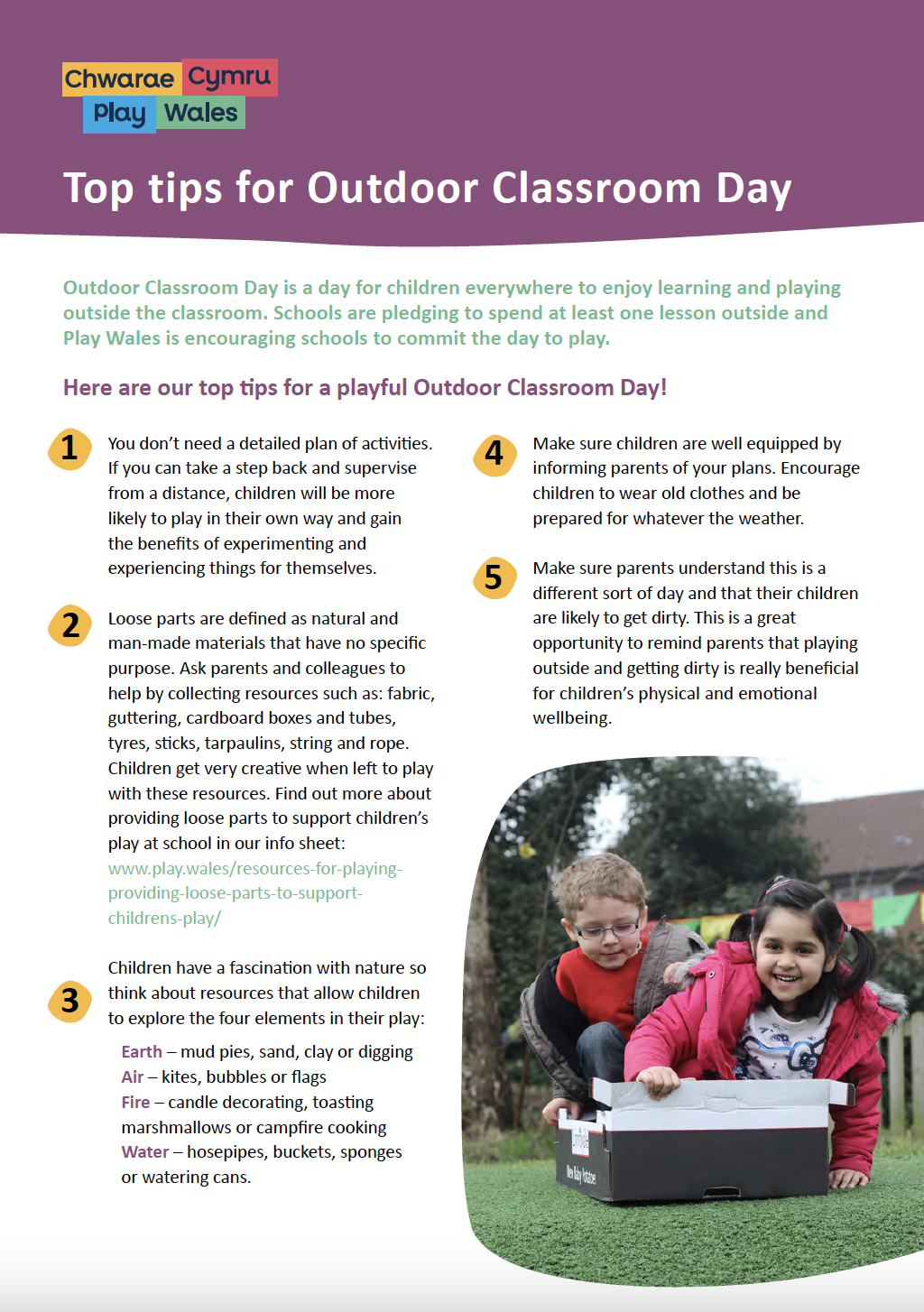 Top tips for Outdoor Classroom Day