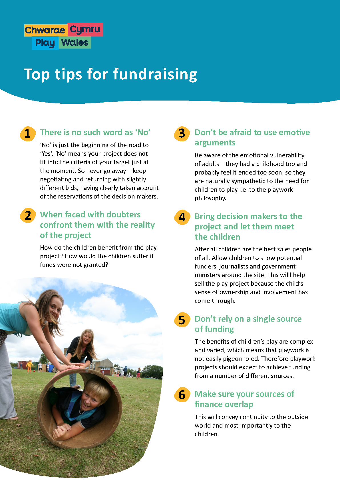 Top tips – fundraising