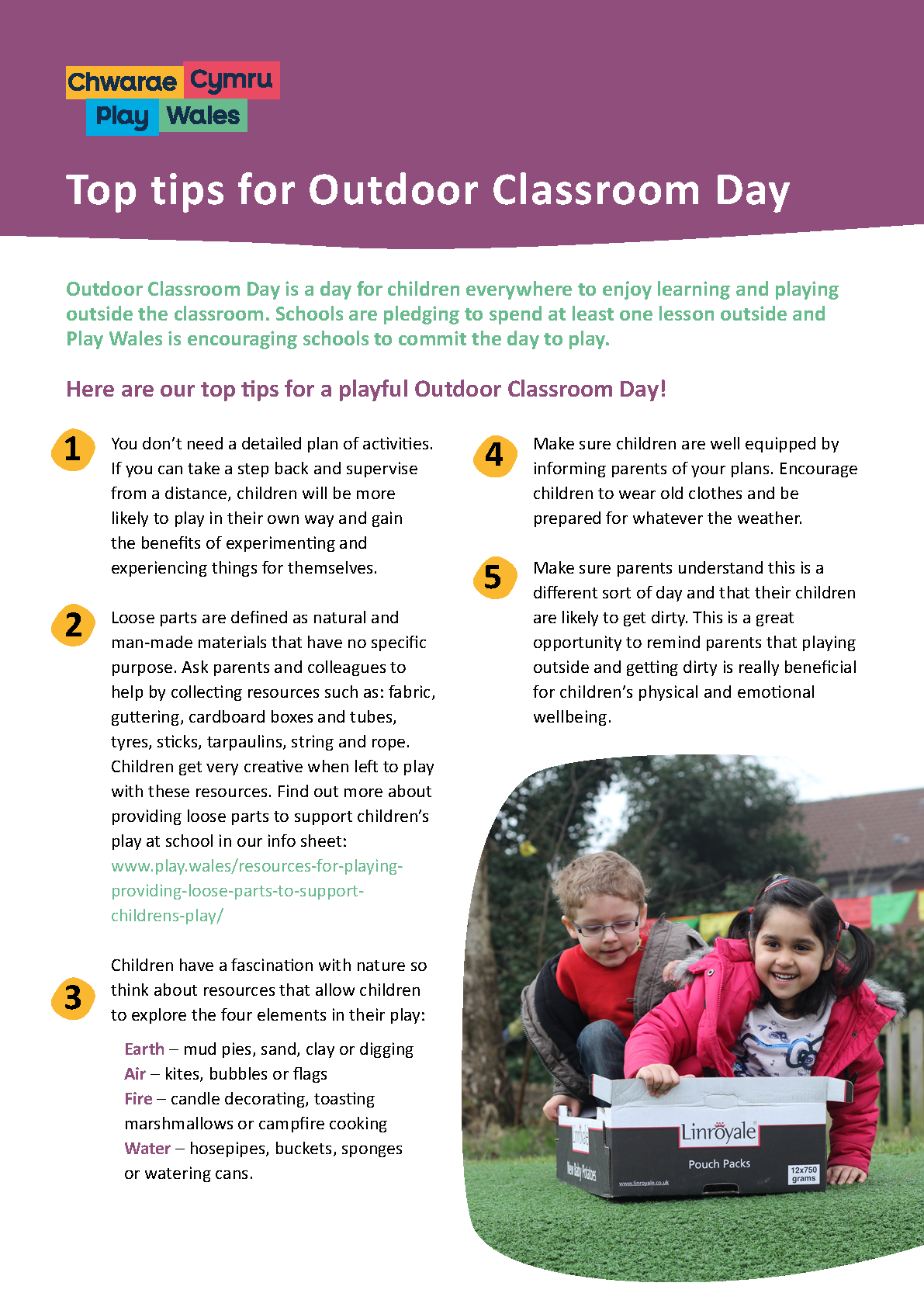 Top tips for Outdoor Classroom Day