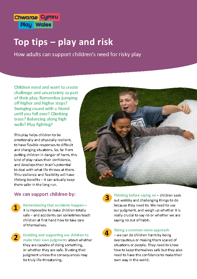 Top tips – play and risk